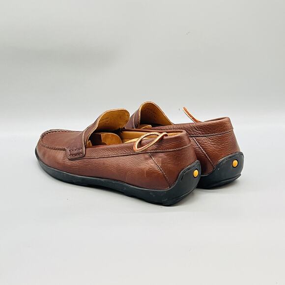 Samuel Hubbard Shoes Mens 9.5 Brown Leather Free Spirit Driver Penny Loafer main image 7